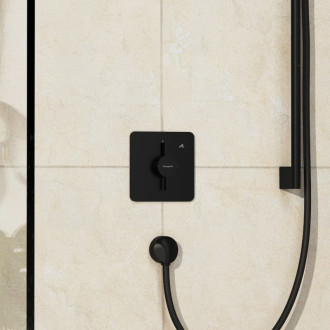 Sprchová baterie Hansgrohe DuoTurn Q bez podomítkového tělesa matná černá 75614670
