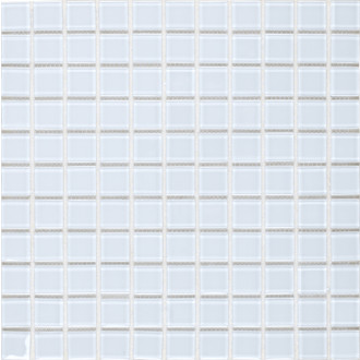 Skleněná mozaika Premium Mosaic bílá 30x30 cm lesk MOS25WH