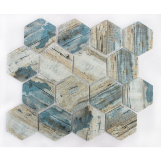 Skleněná mozaika Premium Mosaic blue 26x30 cm mat MOSV84HBL