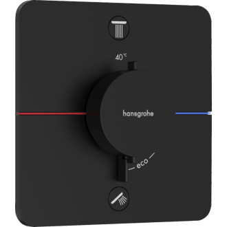 Vaňová batéria Hansgrohe ShowerSelect Comfort Q bez podomietkového telesa matná čierna 15583670