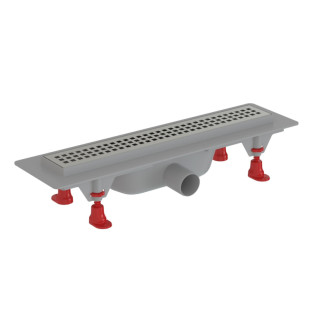 Sprchový žľab S-Line Multi 40 cm plast chróm lesk štvorčeky ZLAB40
