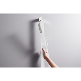 Sprchový set Hansgrohe Pulsify E na stenu matná biela 24371700