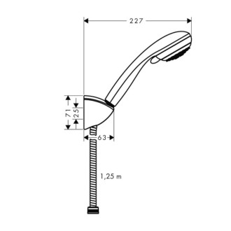 Vaňový set Hansgrohe Crometta 85 chróm 27558000