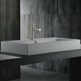 Umývadlová batéria Hansgrohe Axor Uno s neuzatvárateľným vtokom kartáčovaný nikel 45002820