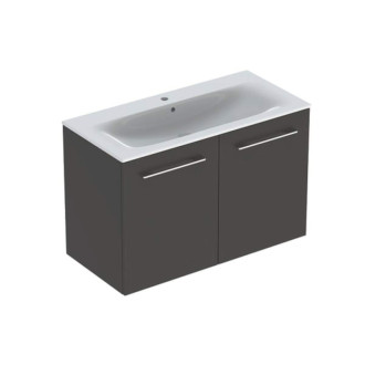 Kúpeľňová skrinka s umývadlom Geberit Selnova 100x50,2x65,2 cm láva mat 501.261.00.1