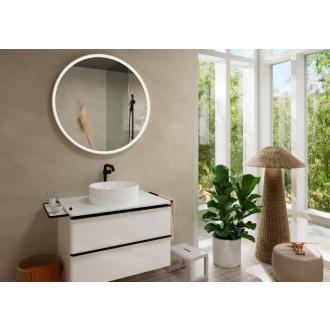 Vysoká umývadlová batéria Hansgrohe Tecturis S bez výpuste matná čierna 73372670