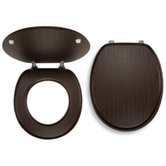 Wc doštička Novaservis MDF dyhované drevo WC/WENGE