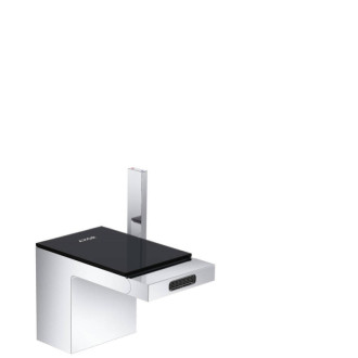 Bidetová batéria Hansgrohe Axor MyEdition s clic-clacom chróm/čierne sklo 47210600