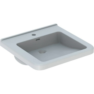 Bezbariérové umývadlo Geberit Selnova 55x52,5 cm otvor pre batériu uprostred 500.785.00.7