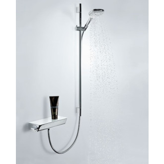 Sprchový set Hansgrohe Raindance Select E s mydlenkou biela/chróm 26623400