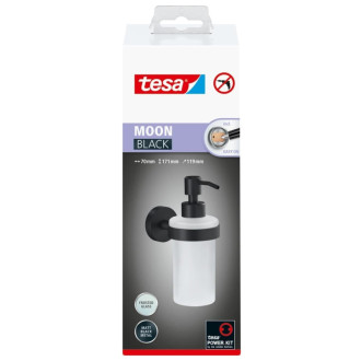 Dávkovač mydla Tesa Moon Black čierna 40565-00000-00