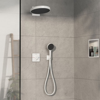 Vaňová batéria Hansgrohe ShowerSelect Comfort Q bez podomietkového telesa matná biela 15586700