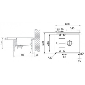 Drez Franke OID 611-62 biela 114.0288.566