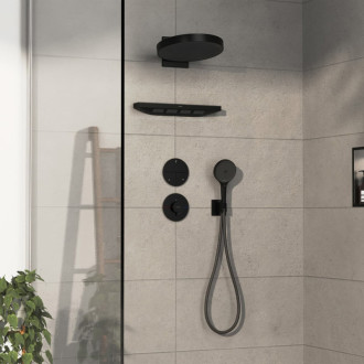 Sprchová batéria Hansgrohe ShowerSelect Comfort S bez podomietkového telesa matná čierna 15559670