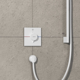 Sprchová batéria Hansgrohe ShowerSelect Comfort E bez podomietkového telesa matná biela 15571700