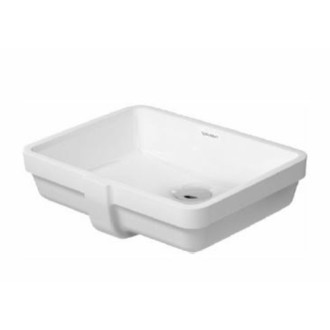 Vstavané umývadlo Duravit Vero 43x31 cm s prietokom bez otvoru pre batériu 0330430000