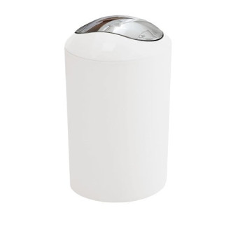 Odpadkový kôš voľne stojaci Kleine Wolke Glossy 5 l biela 5063115858