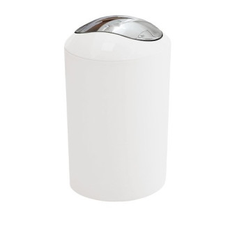 Odpadkový kôš voľne stojaci Kleine Wolke Glossy 5 l biela 5063115858