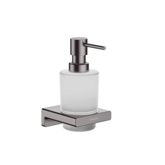 Dávkovač mýdla Hansgrohe AddStoris s držákem kartáčovaný černý chrom 41745340