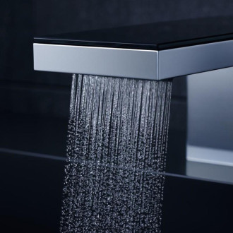 Umývadlová batéria Hansgrohe Axor MyEdition bez podomietkového telesa chróm / čierne sklo 47060600