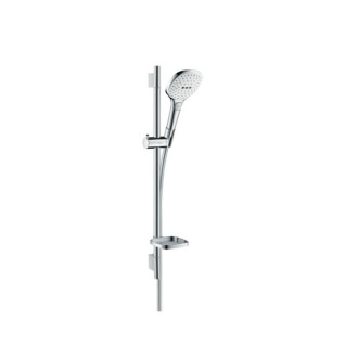 Sprchový set Hansgrohe Raindance Select E na stenu s mydlenkou biela/chróm 26620400