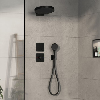Sprchová batéria Hansgrohe ShowerSelect Comfort Q bez podomietkového telesa matná čierna 15589670