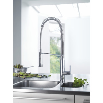 Drezová batéria Grohe K7 s výpustou chróm 32950000
