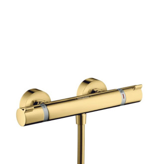Sprchová batéria Hansgrohe Ecostat bez sprchového setu 150 mm leštený vzhľad zlata 13116990