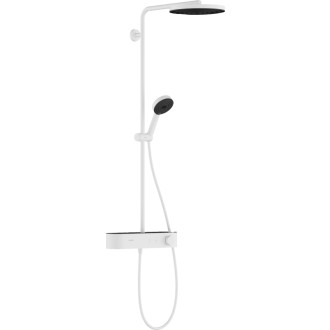 Sprchový systém Hansgrohe Pulsify S na stenu s termostatickou batériou matná biela 24220700