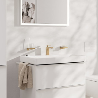 Umývadlová batéria Hansgrohe Tecturis E bez výpustu kartáčovaný bronz 73001140