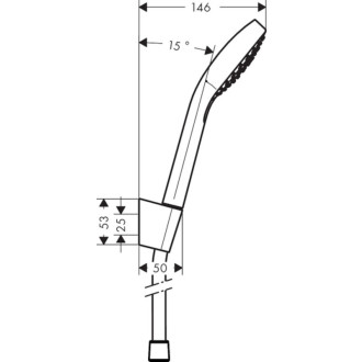 Vaňový set Hansgrohe Croma Select biela/chróm 26425400