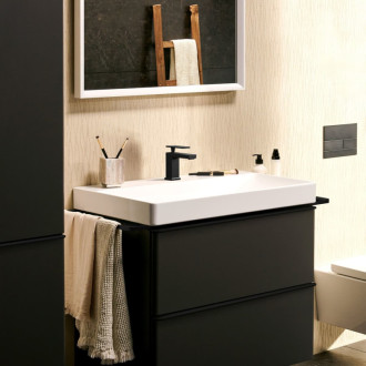 Umývadlová batéria Hansgrohe Tecturis E s výpustou matná čierna 73002670