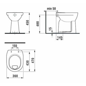 Wc stojaci Jika Lyra Plus spodný odpad H8253870000001