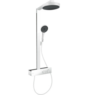 Sprchový systém Hansgrohe Rainfinity na stenu s termostatickou batériou matná biela 28742700