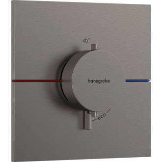 Sprchová batéria Hansgrohe ShowerSelect Comfort E bez podomietkového telesa kartáčovaný čierny chróm 15574340