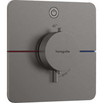 Sprchová batéria Hansgrohe ShowerSelect Comfort Q bez podomietkového telesa kartáčovaný čierny chróm 15581340