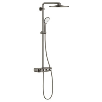 Sprchový systém Grohe Euphoria SmartControl na stenu s termostatickou batériou kartáčovaný Hard Graphite 26507AL0
