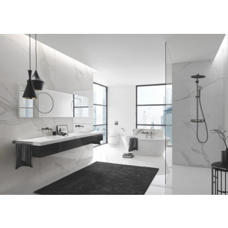 Sprchový systém Grohe Euphoria SmartControl na stenu s termostatickou batériou kartáčovaný Hard Graphite 26507AL0