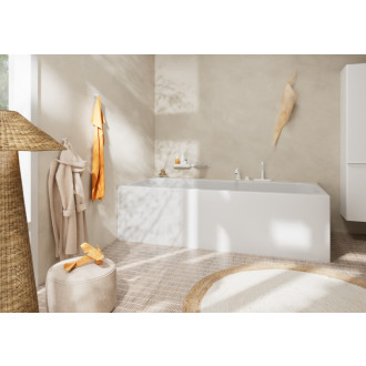 Vaňová batéria Hansgrohe Tecturis S so sprchovým setom matná biela 73440700
