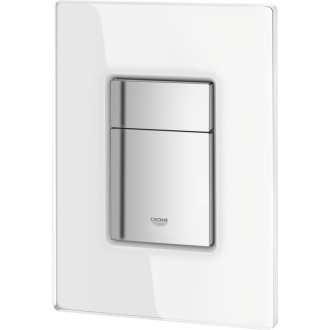 Ovládacie tlačidlo Grohe Skate Cosmopolitan sklo mesačná biela 38845LS0