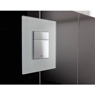 Ovládacie tlačidlo Grohe Skate Cosmopolitan sklo mesačná biela 38845LS0