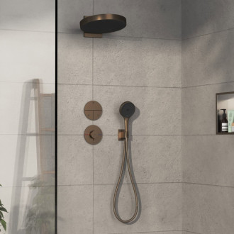 Sprchová batéria Hansgrohe ShowerSelect Comfort S bez podomietkového telesa kartáčovaný bronz 15562140