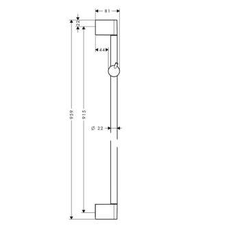 Sprchová tyč Hansgrohe Unica chróm 27609000