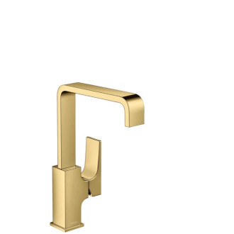 Umývadlová batéria Hansgrohe Metropol s clic-clacom leštený vzhľad zlata 32511990