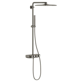 Sprchový systém Grohe Euphoria SmartControl na stenu s termostatickou batériou kartáčovaný Hard Graphite 26508AL0