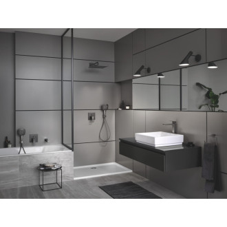 Sprchový systém Grohe Euphoria SmartControl na stenu s termostatickou batériou kartáčovaný Hard Graphite 26508AL0
