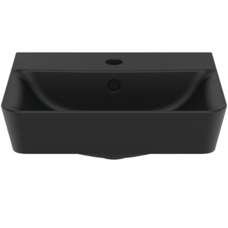 Umývadlo Ideal Standard Connect Air 40x34 cm čierna otvor pre batériu vpravo E0307V3