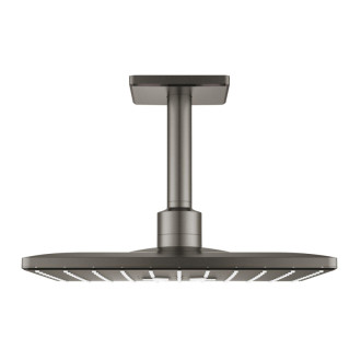 Hlavová sprcha Grohe Rainshower SmartActive Cube strop vrátane sprchového ramena kartáčovaný Hard Graphite 26481AL0