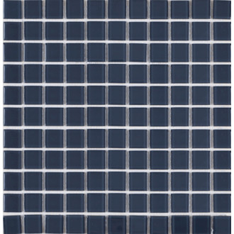 Sklenená mozaika Premium Mosaic tmavo šedá 30x30 cm lesk MOS25DGY