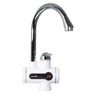 Drezová batéria Homelife Digiterm s elektrickým ohrevom vody biela/chróm HY30-08